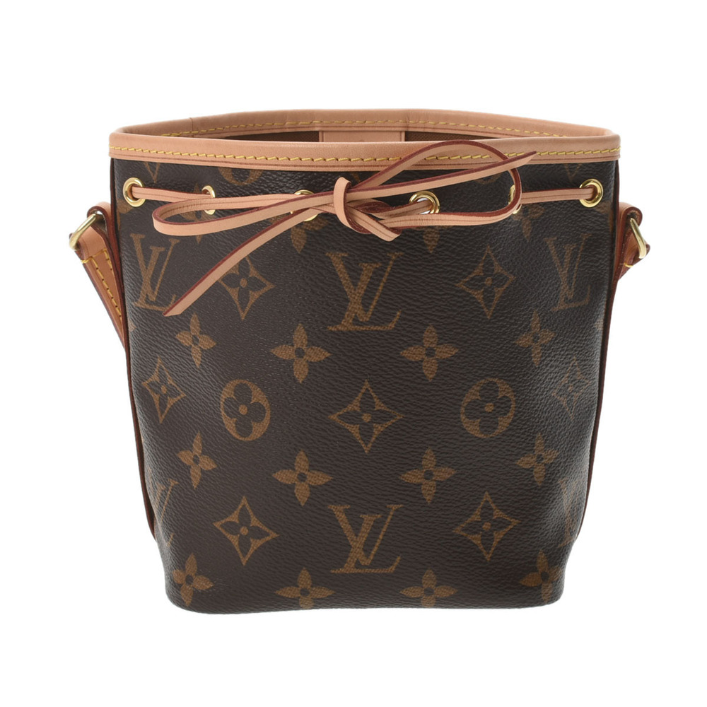 Louis Vuitton Monogram Nano Noe Brown Canvas Shoulder Bag